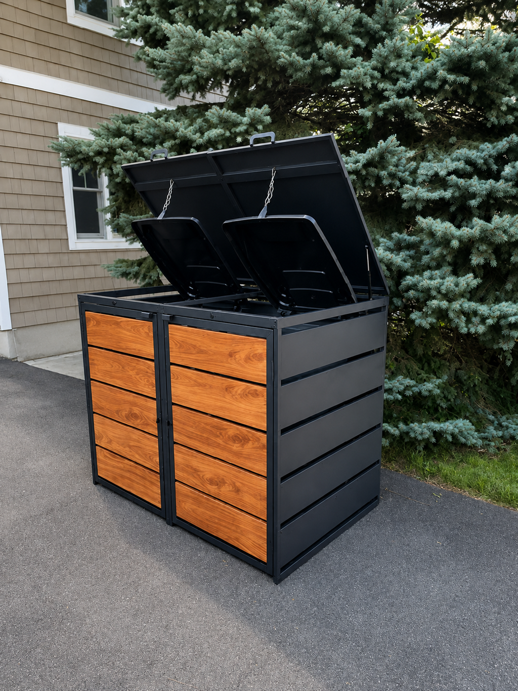 Steelium™ Double Trash Enclosure