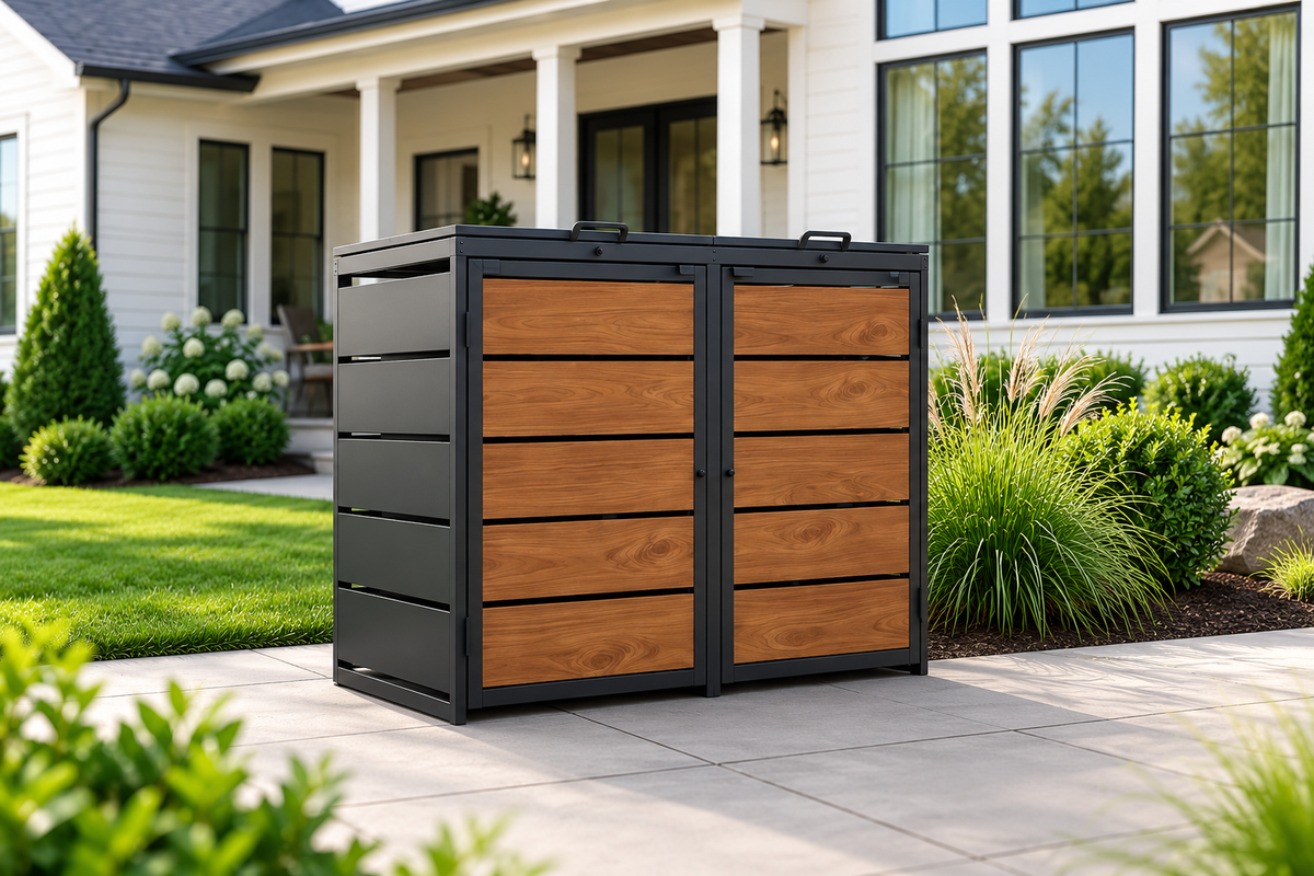 Steelium™ Double Trash Enclosure