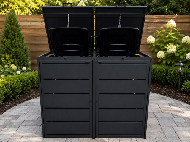 Steelium™ Double Trash Enclosure