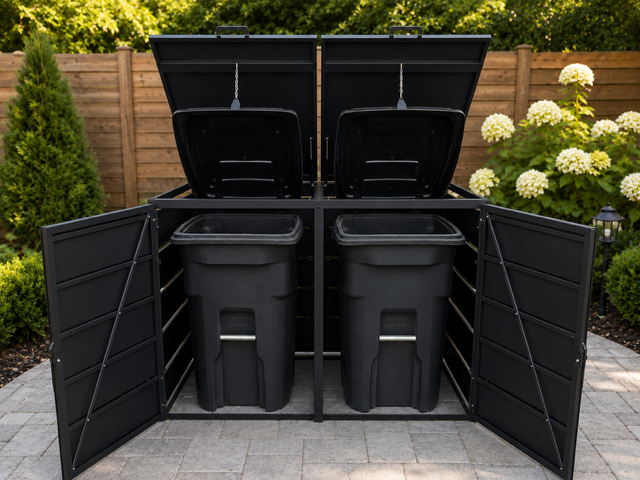 Steelium™ Double Trash Enclosure